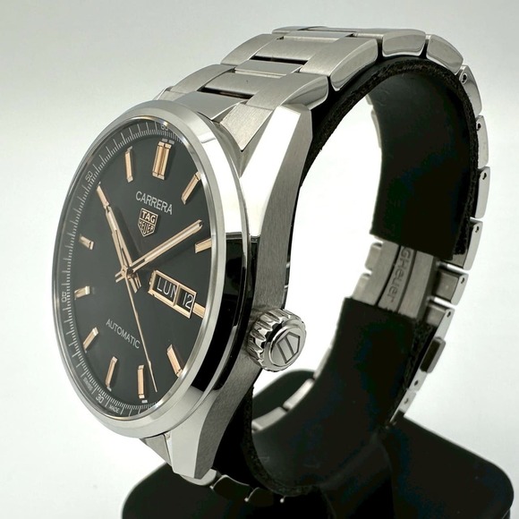 TAG HEUER Carrera Calibre 5 Day Date WBN2013.BA0640 Automatic Stainless Steel...